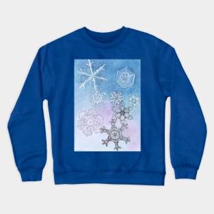 Snowflakes Watercolor Crewneck Sweatshirt